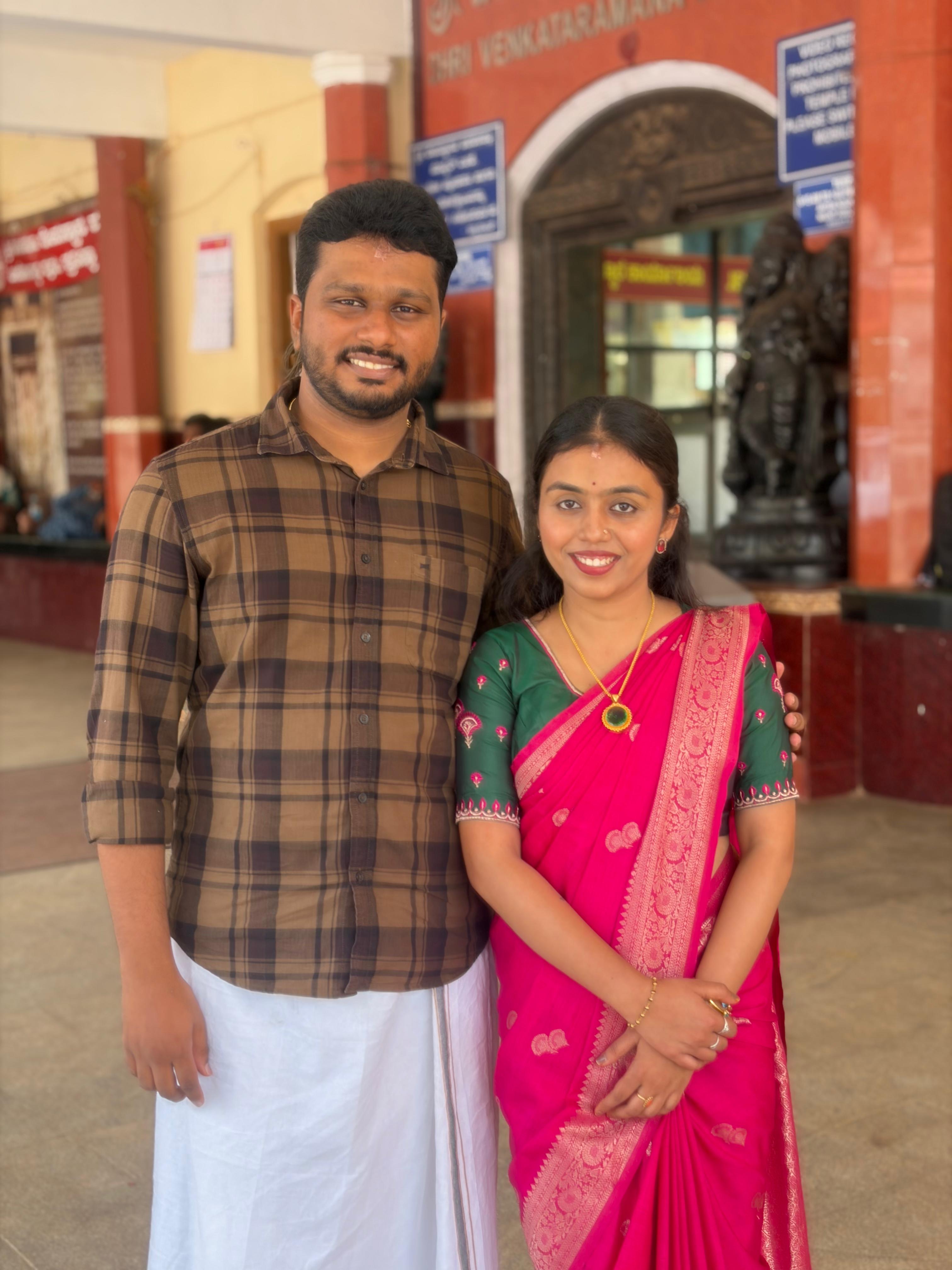 Us at the temple