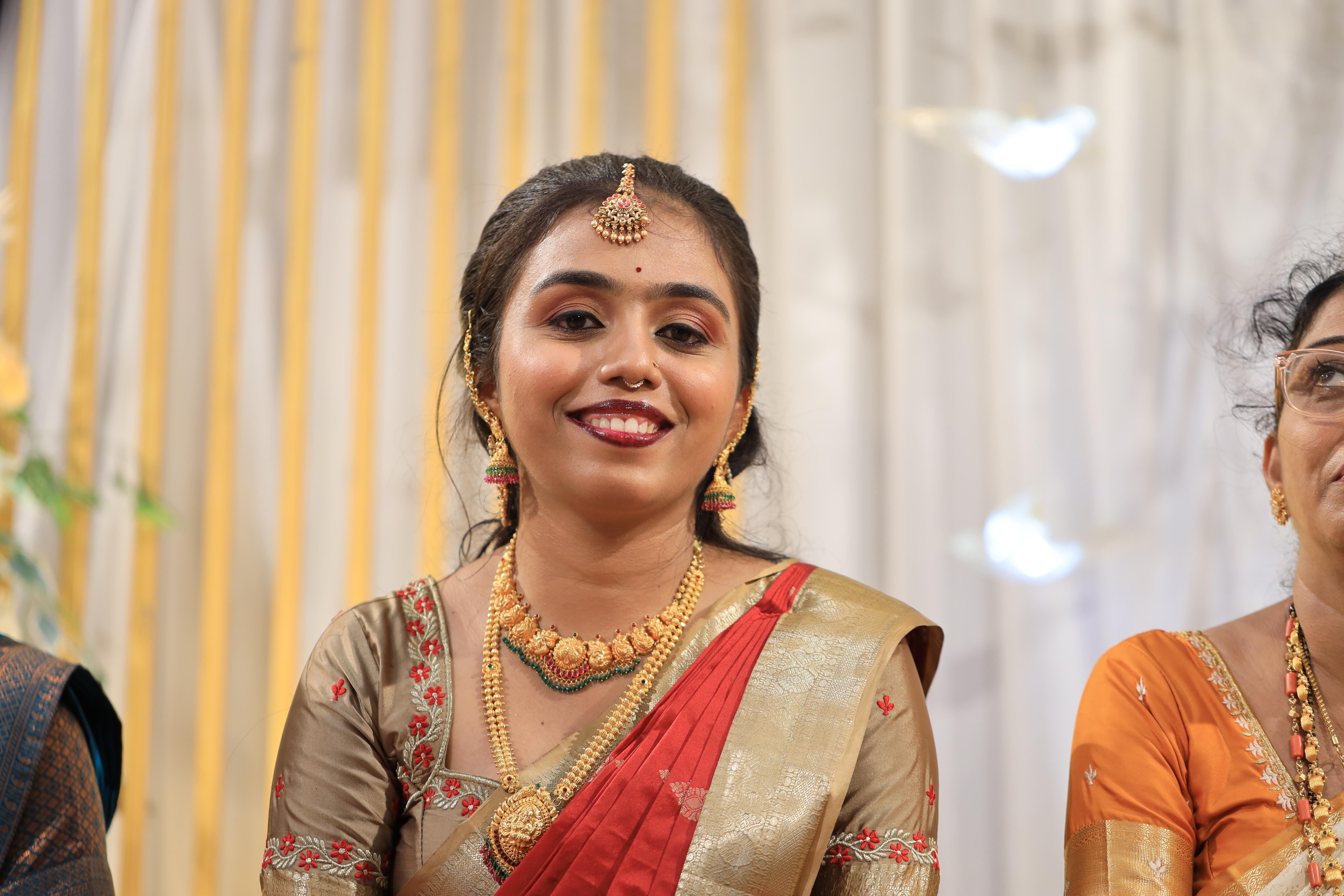 Nanditha smiling