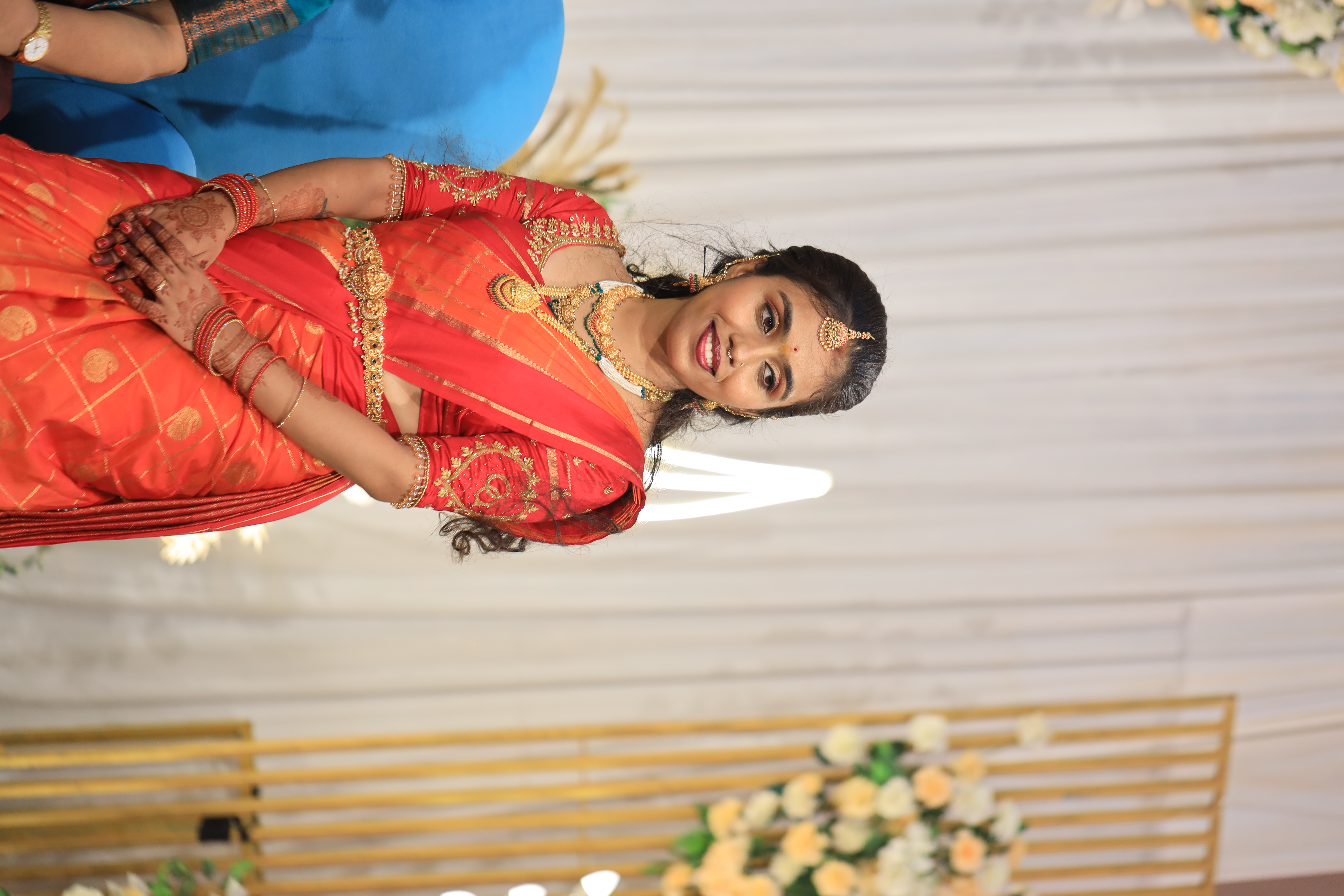 Nanditha in red